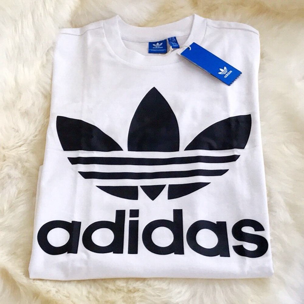 NWT Adidas Big Trefoil T- Shirt - Picture 3 of 6